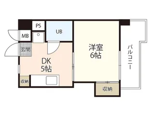 第3久保井ビル【8階】の間取り