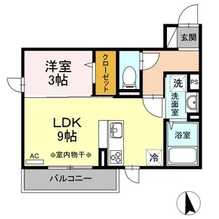 カナル グランデ 十日町【2階】の間取り