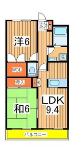 ローズガーデンB【2階】の間取り