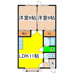 リーフ(芦野)【1階】の間取り