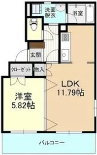 ドリームタウン三和 B棟【3階】の間取り