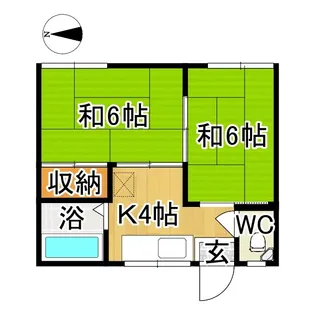 クリーンハイツ泉谷【1階】の間取り