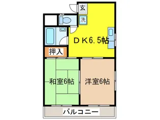 フラット大竹II【2階】の間取り