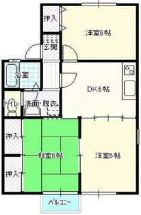 セジュールロージェI【2階】の間取り