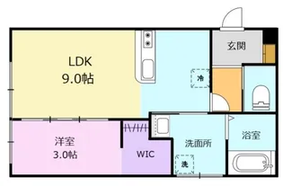 El vita四ツ葉町【2階】の間取り