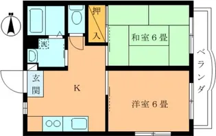 トゥリーベルハイツ【2階】の間取り