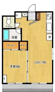 パラッツォ櫛原【3階】の間取り