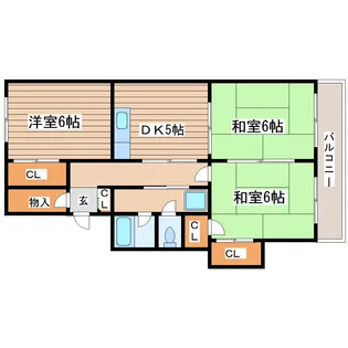 サンプラザ子平町【3階】の間取り