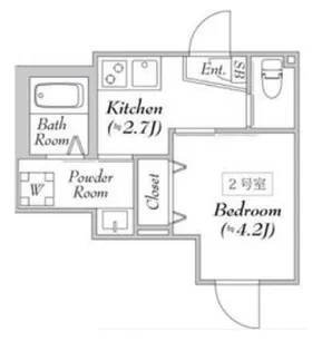 東京都荒川区東尾久4【マンション】の間取り