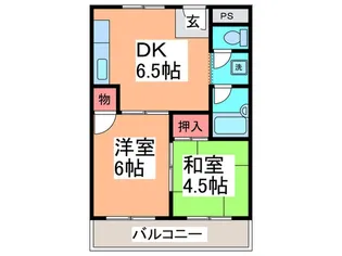 エルム松原【4階】の間取り