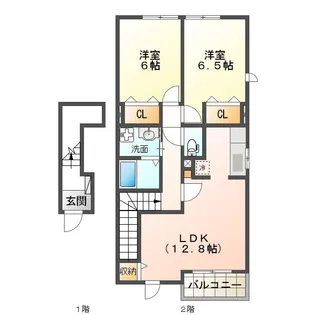 ヴェルサイユ【2階】の間取り