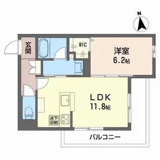 シャーメゾン光樹セントラル【1階】の間取り