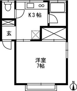 あべハイツ【1階】の間取り