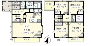 東京都世田谷区船橋3【一戸建】の間取り