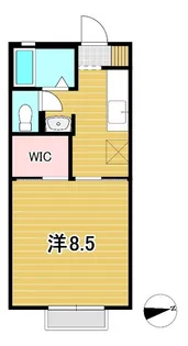 サンポート大みか【2階】の間取り