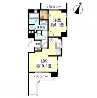 リバーレ自由が丘【3階】の間取り