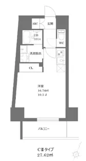 東京都新宿区富久町【マンション】の間取り