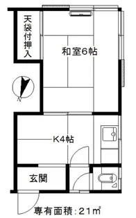 琴栄荘【2階】の間取り
