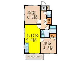 カ-サ・リオ【1階】の間取り