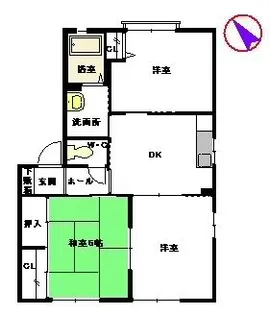 バリュージュRYO A棟【1階】の間取り