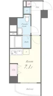 1Kの間取り画像