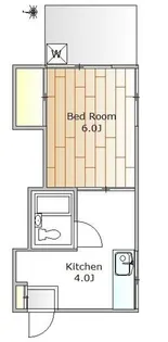 アルカディア弦巻【1階】の間取り