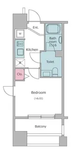 東京都新宿区市谷本村町【マンション】の間取り