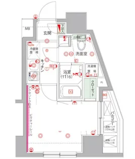 ハーモニーレジデンス大森山王【15階】の間取り