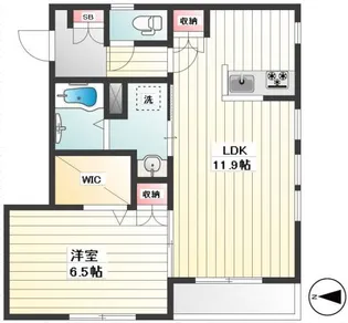 カーサ暁【1階】の間取り