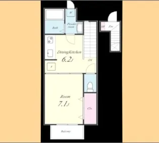 メルヴェーユI【2階】の間取り