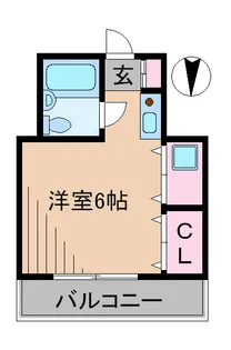 イーストヴィレッジYUDA【1階】の間取り