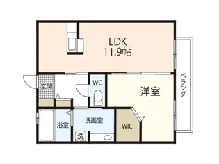 コーラル【1階】の間取り