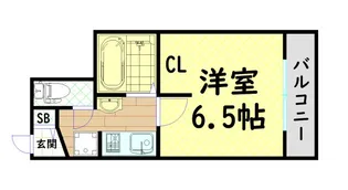 LAKIAMAISON難波南【2階】の間取り