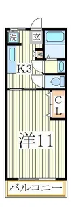コーポ嶋脇【3階】の間取り