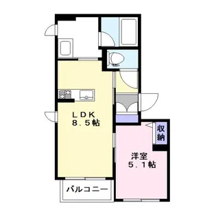 アスマックス南与野3 F棟【1階】の間取り