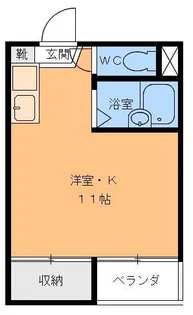 ビューハイツ島口【2階】の間取り