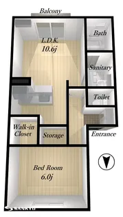 山形県山形市吉原1【アパート】の間取り