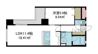 ダイコー水前寺駅通り6【5階】の間取り