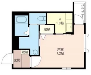 ヴィルヌーヴ【2階】の間取り