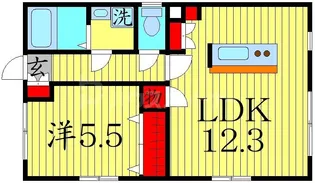 シュロス蔵前【5階】の間取り