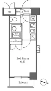 LaSante広尾 ラサンテ広尾【7階】の間取り