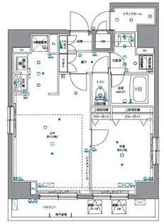 パティーナ月島【9階】の間取り