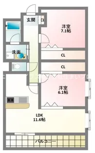 プレジール【2階】の間取り