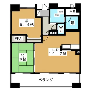 サン・フォレスト平島【2階】の間取り
