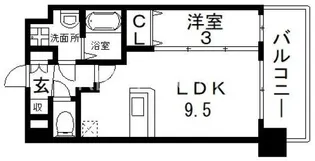 Luxe布施東2【1階】の間取り