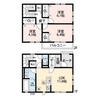 Batelira【1階】の間取り