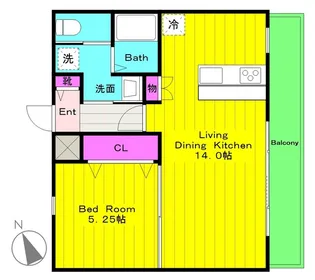 リカ・ベルク【2階】の間取り