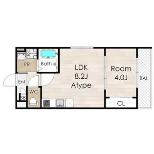 Tio Ruhe【2階】の間取り