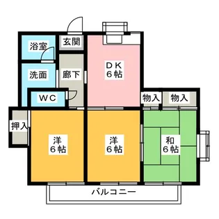 レジデンス高田I【2階】の間取り