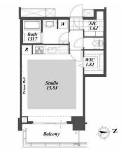 Brillia ist Tower 勝どき【38階】の間取り